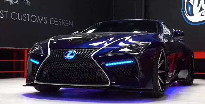 Putting Claws on the Black Panther Lexus with Artec Eva at West Coast Customs