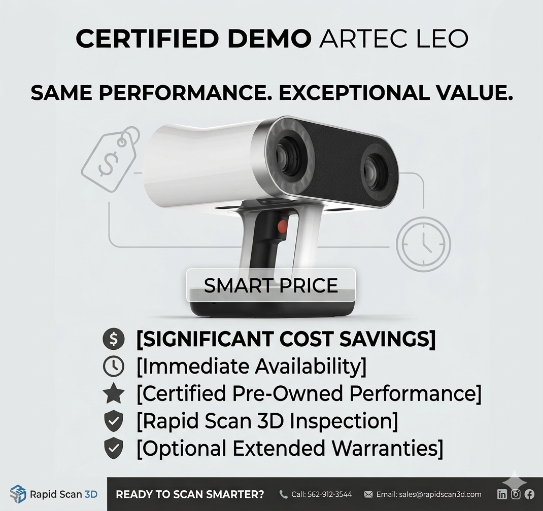 Save with Confidence: Used & Demo 3D Scanners from Rapid Scan 3D