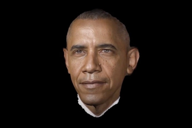 President Barack Obama scanned with Artec Eva to create first ever 3D presidential portrait